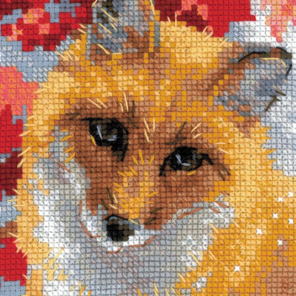 cross stitch kit fox