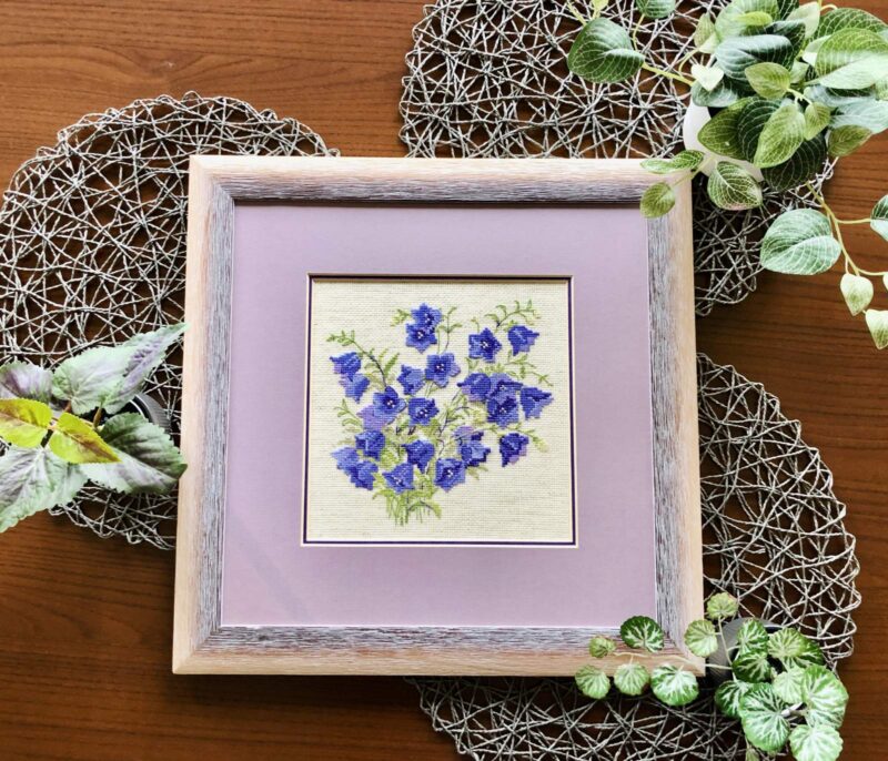 1557 Bellflower Cross Stitch Kit with Aida fabric - Image 6