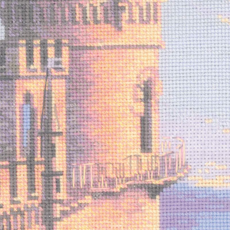 1645 Swallow's Nest Cross Stitch Kit with Aida - Image 3