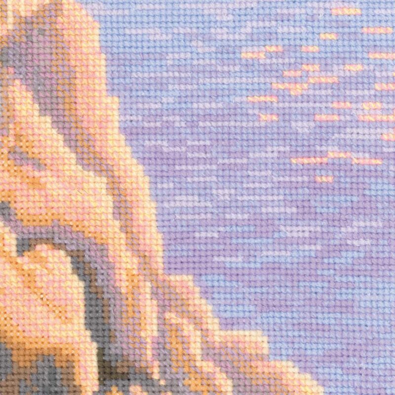 1645 Swallow's Nest Cross Stitch Kit with Aida - Image 4