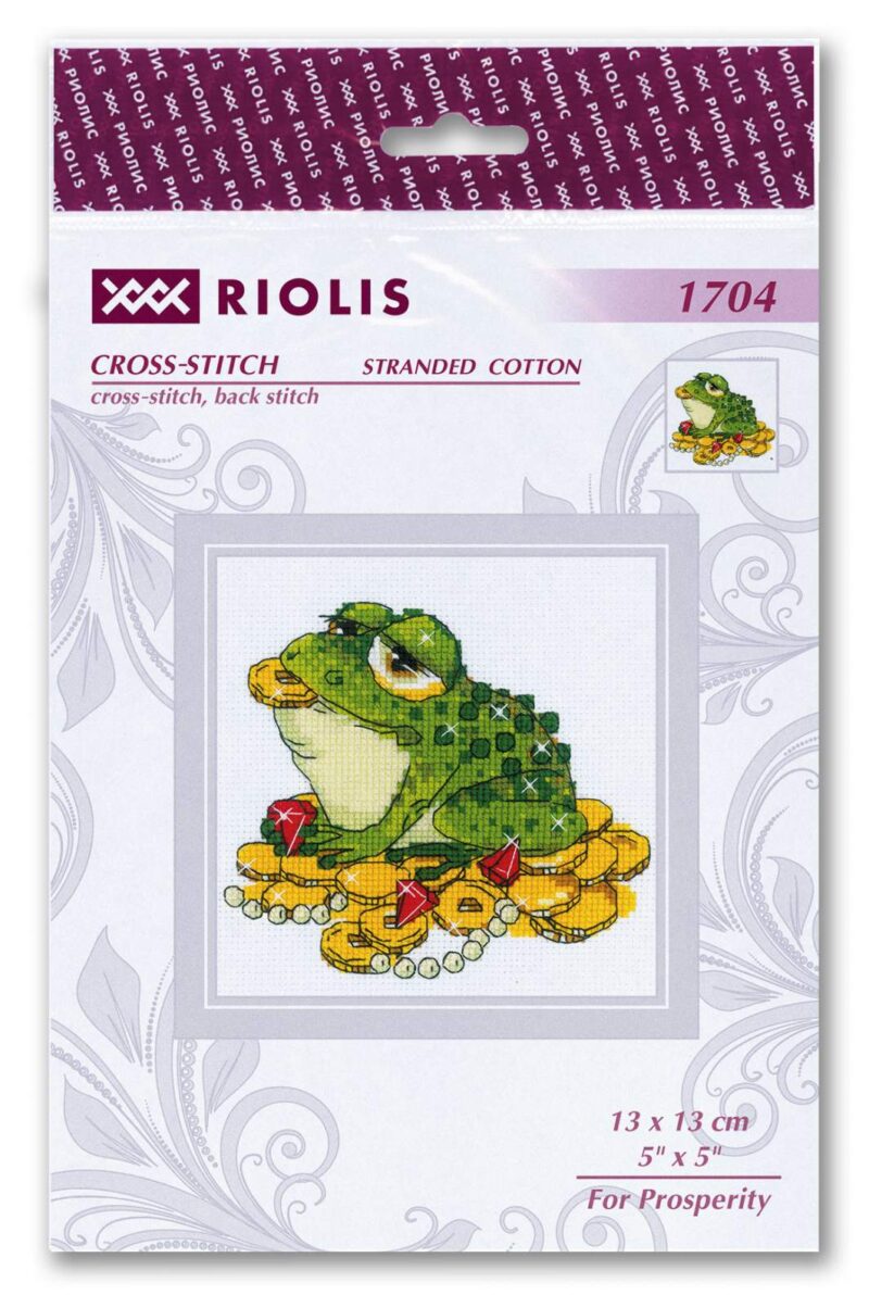 1704 For Prosperity Cross Stitch Kit with Aida - Image 3