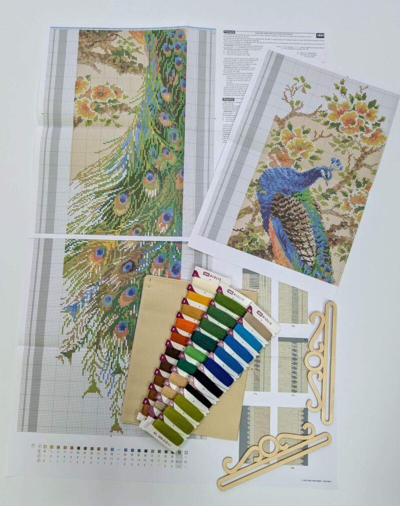 1834 Eastern Beauty Cross Stitch Kit with Aida - Image 5