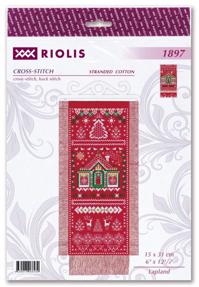 1897 Lapland Cross Stitch Kit with Aida fabric - Image 2