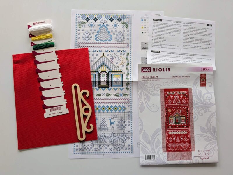 1897 Lapland Cross Stitch Kit with Aida fabric - Image 3