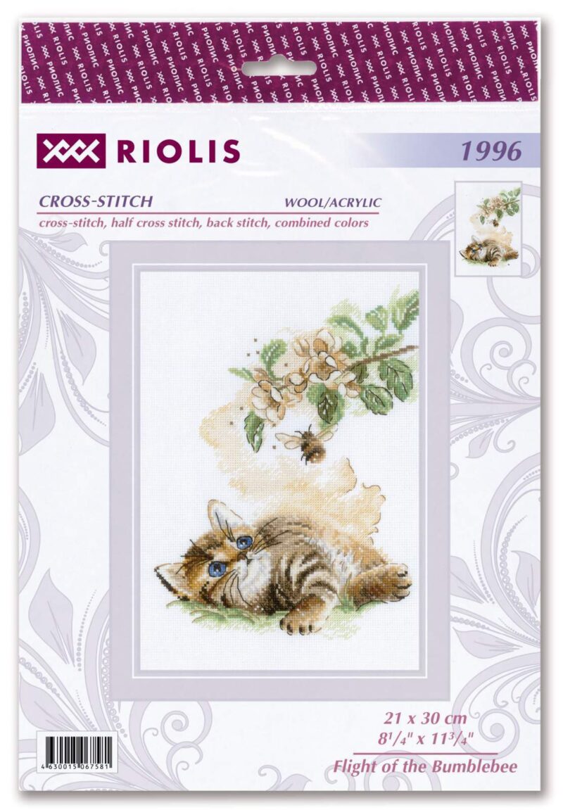 1996 Flight of the Bumblebee Cross Stitch Kit - Image 2