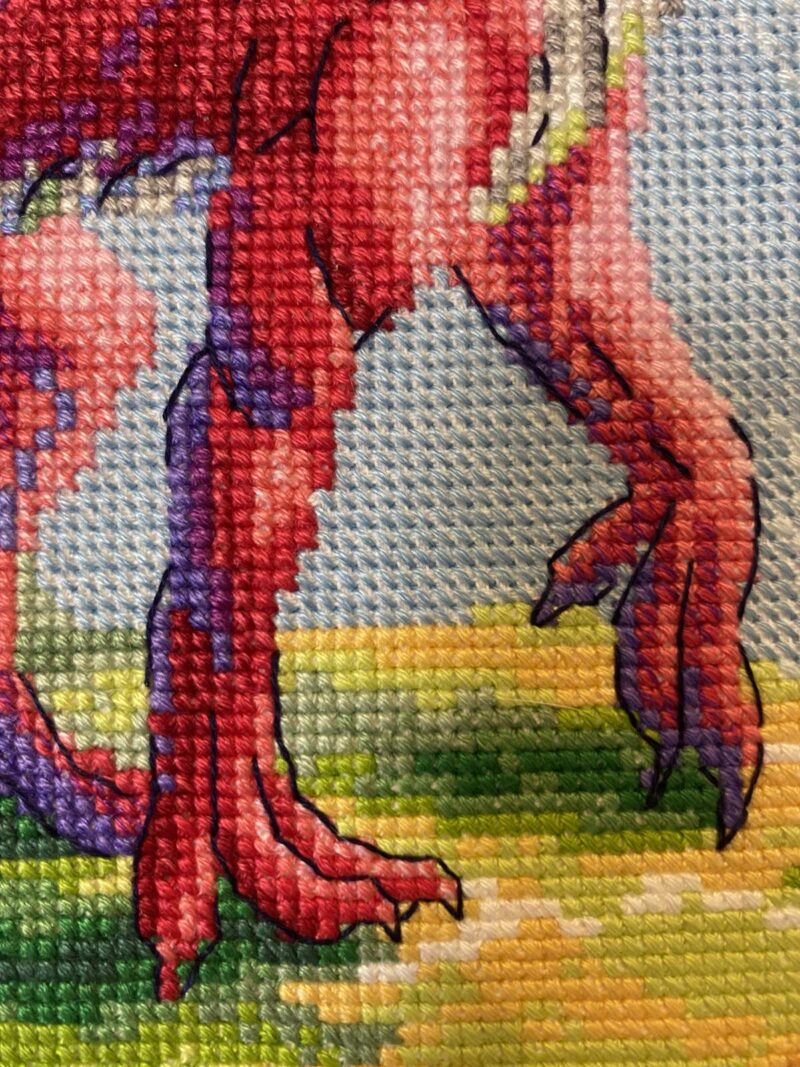 2127 Your Mighty Dragon Cross Stitch Kit with Aida - Image 3
