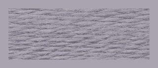 Close-up of RIOLIS wool/acrylic embroidery thread, showing its soft texture and even fibers for smooth stitching.
